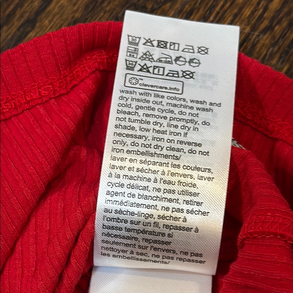 Tommy Hilfiger Red Ribbed Tank Top - Picture 7 of 11